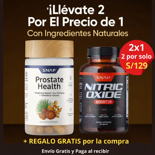 Combo GNE Prostate Health + Nitric Oxide | Pack Doble para el Bienestar Masculino