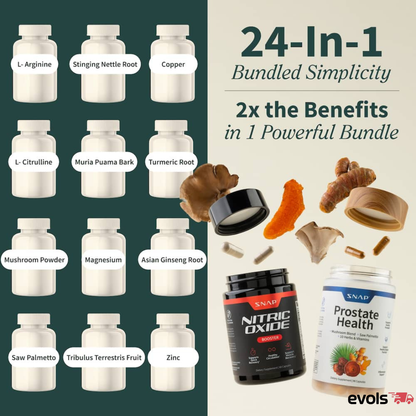 Combo GNE Prostate Health + Nitric Oxide | Pack Doble para el Bienestar Masculino