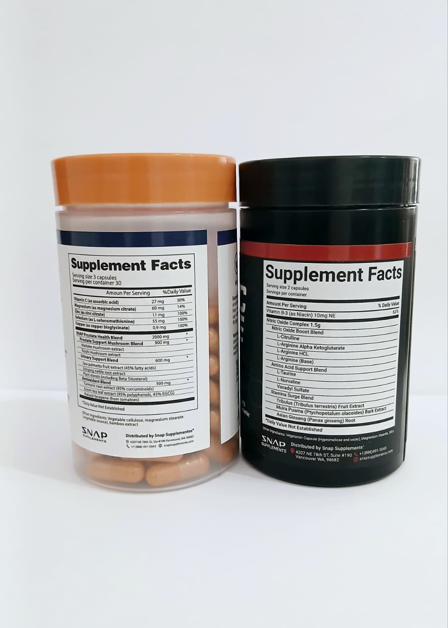 Combo GNE Prostate Health + Nitric Oxide | Pack Doble para el Bienestar Masculino